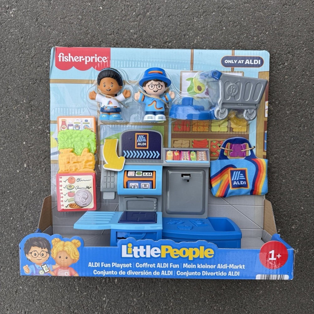 New Fisher-Price Little People Aldi Fun Grocery Store 2026 Cashier Exclusive